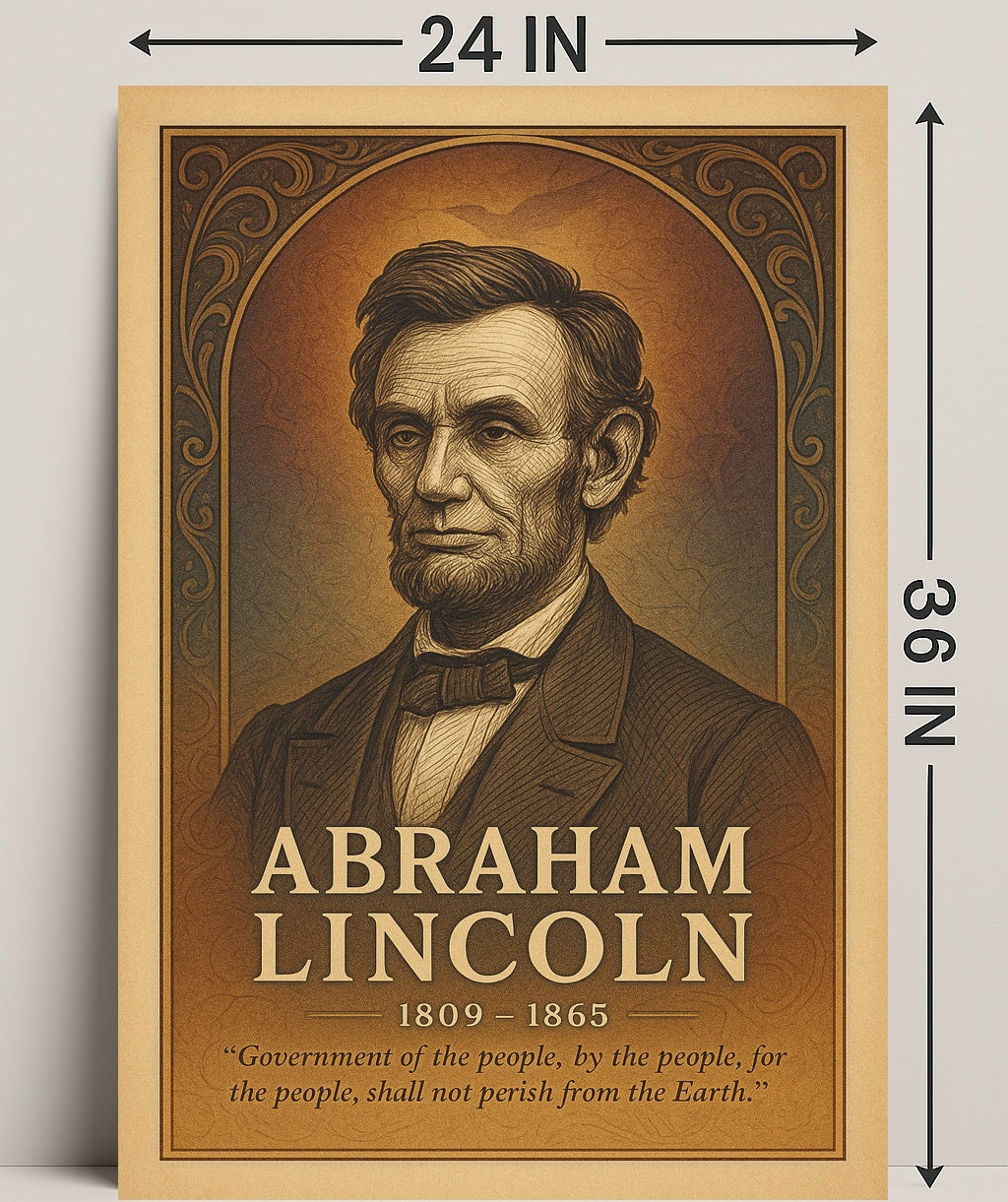 Abraham Lincoln Commemorative Poster PosterGoat