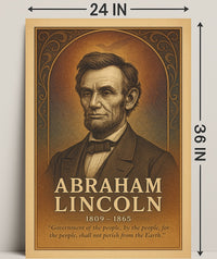 Abraham Lincoln Commemorative Poster PosterGoat