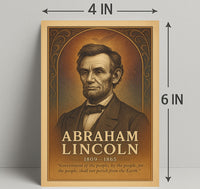 Abraham Lincoln Commemorative Poster PosterGoat