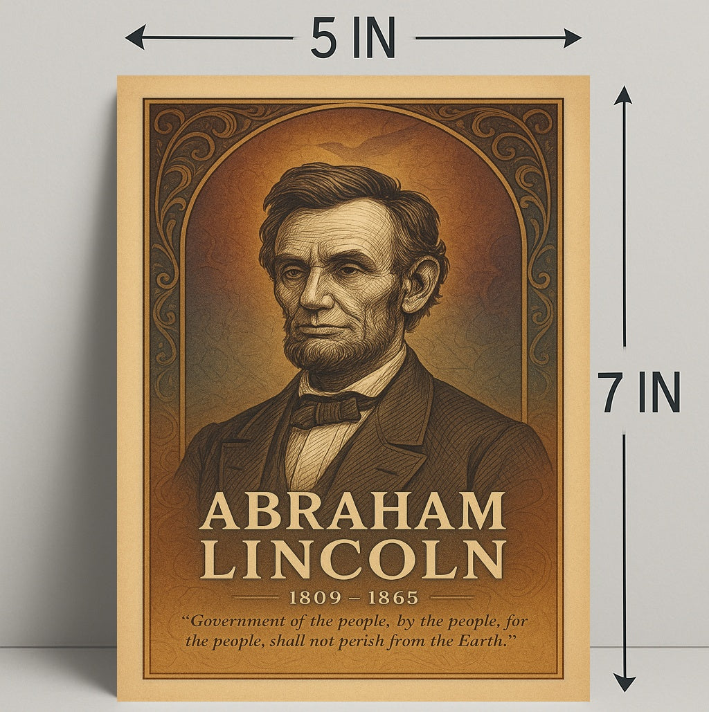 Abraham Lincoln Commemorative Poster PosterGoat