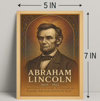 Abraham Lincoln Commemorative Poster PosterGoat