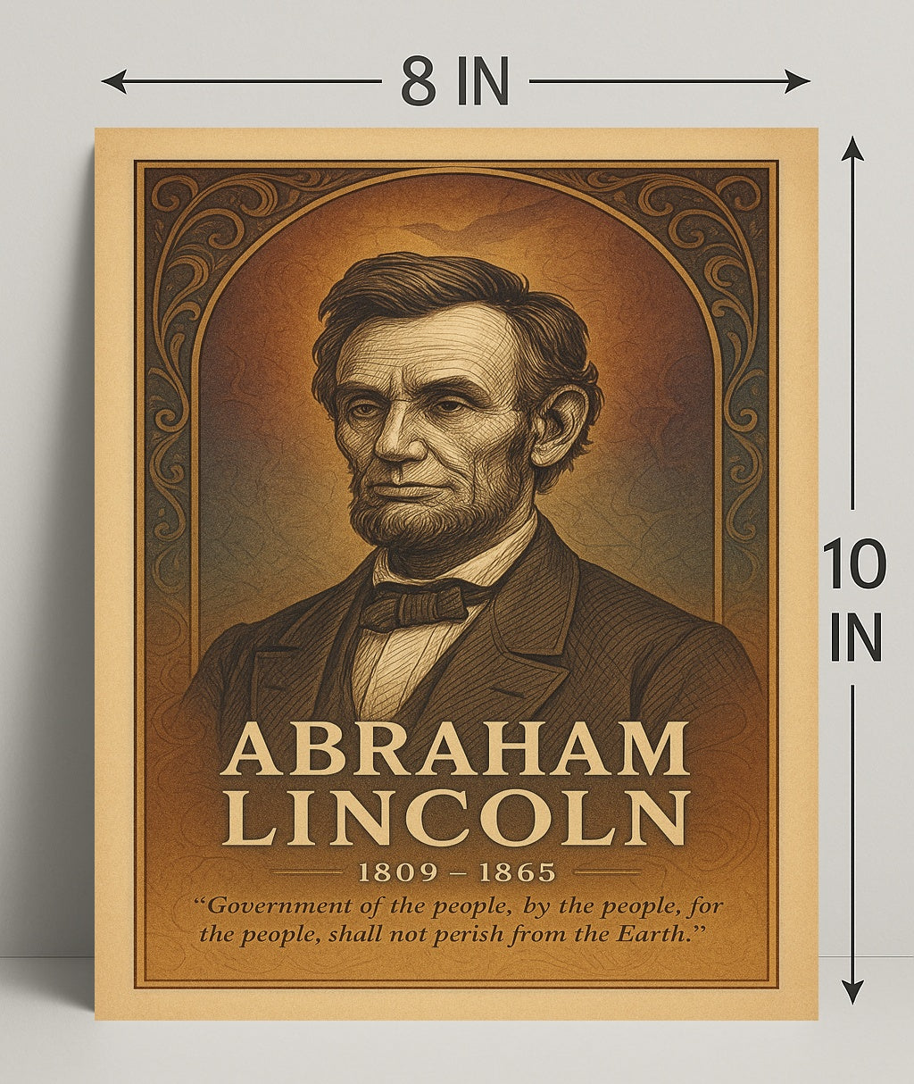 Abraham Lincoln Commemorative Poster PosterGoat