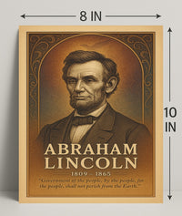 Abraham Lincoln Commemorative Poster PosterGoat
