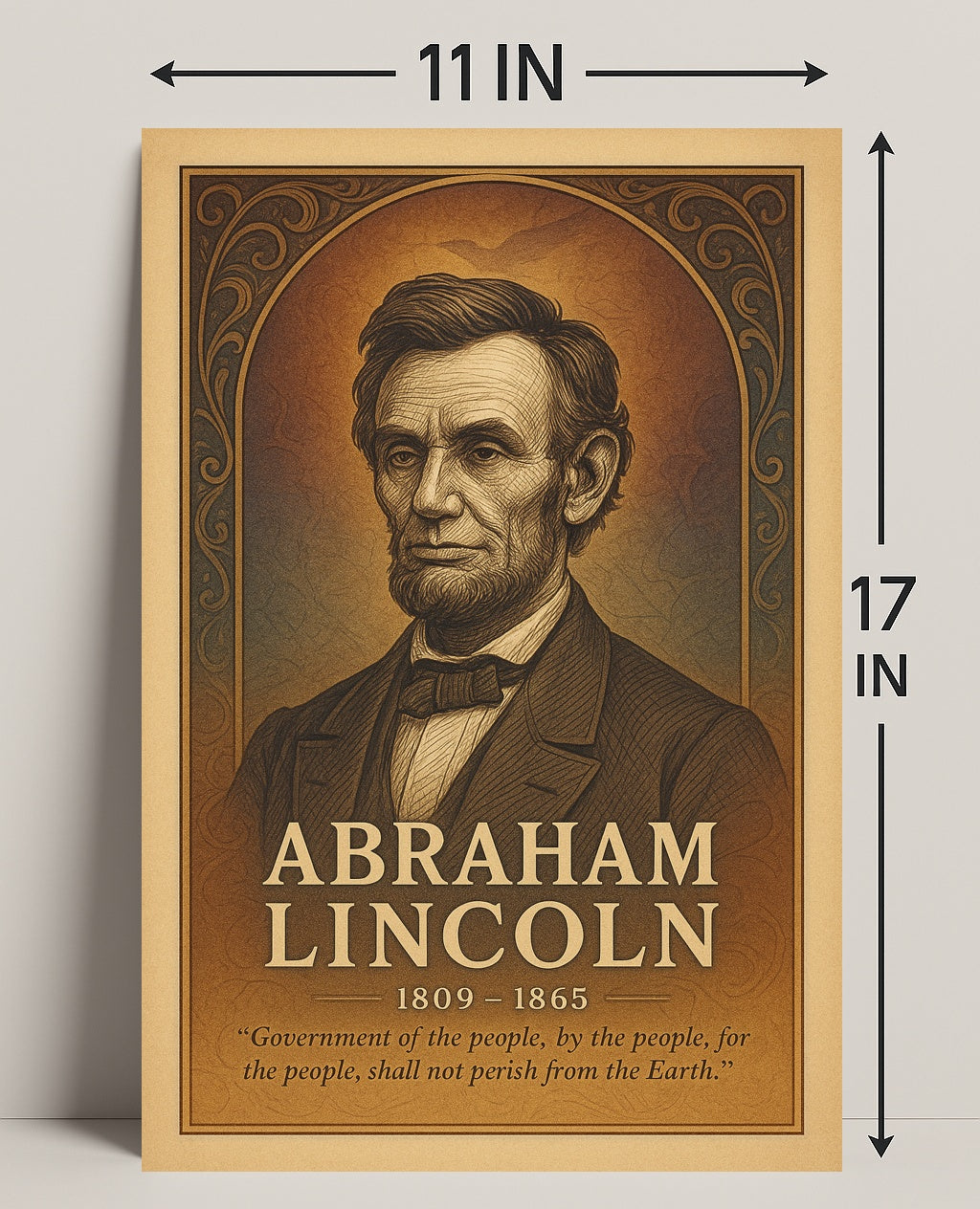 Abraham Lincoln Commemorative Poster PosterGoat
