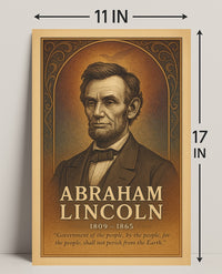 Abraham Lincoln Commemorative Poster PosterGoat