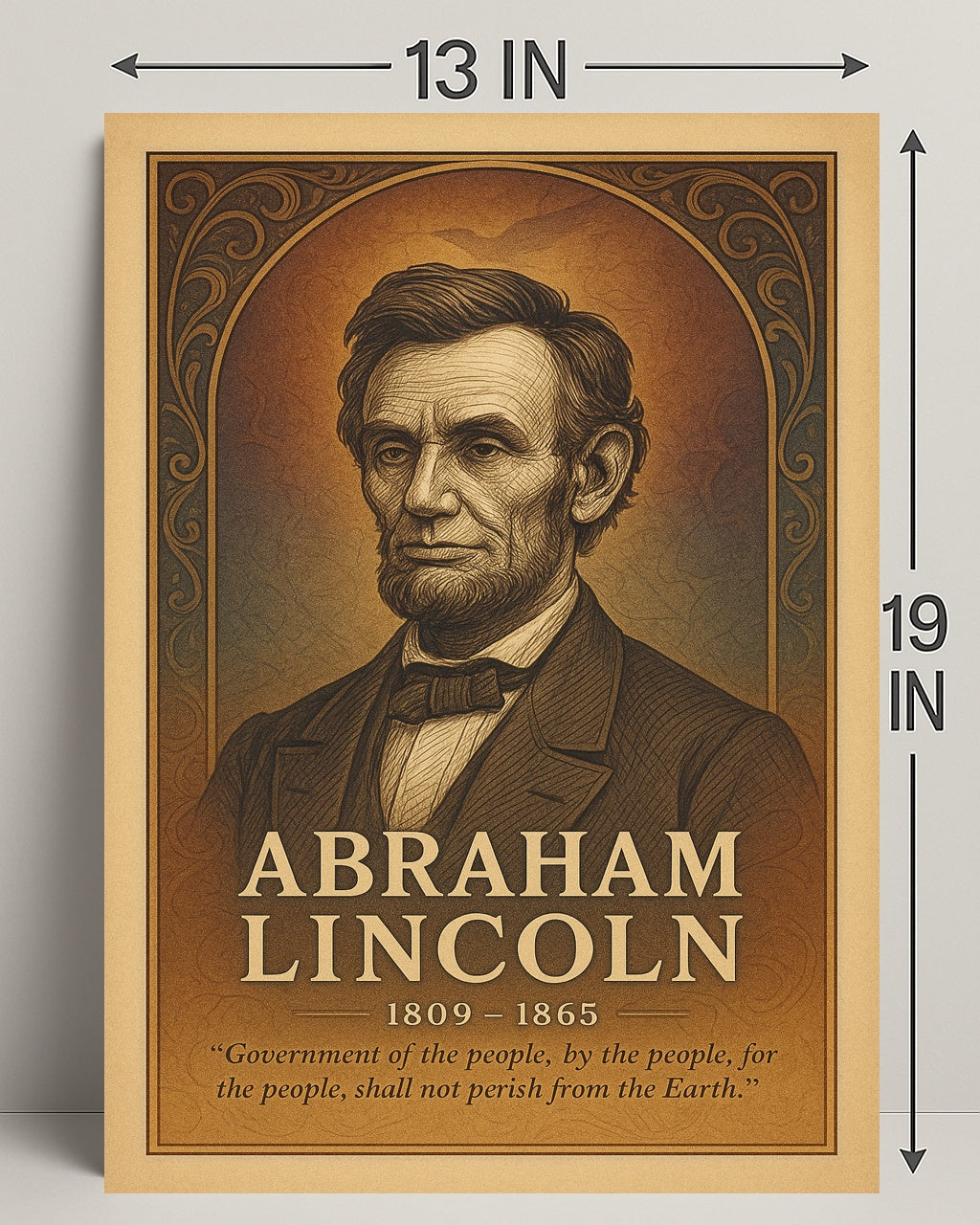 Abraham Lincoln Commemorative Poster PosterGoat