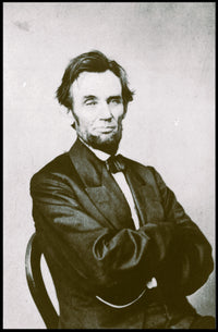 Abraham Lincoln Grim Expression Wall Art Poster PosterGoat