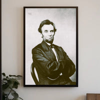 Abraham Lincoln Grim Expression Wall Art Poster PosterGoat