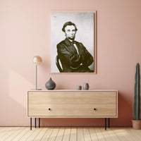 Abraham Lincoln Grim Expression Wall Art Poster PosterGoat