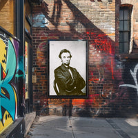 Abraham Lincoln Grim Expression Wall Art Poster PosterGoat