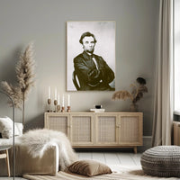 Abraham Lincoln Grim Expression Wall Art Poster PosterGoat
