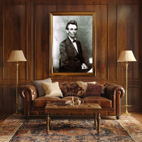 Abraham Lincoln Intense Eyes Vintage Photo Poster Print PosterGoat