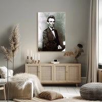 Abraham Lincoln Intense Eyes Vintage Photo Poster Print PosterGoat