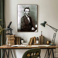 Abraham Lincoln Intense Eyes Vintage Photo Poster Print PosterGoat