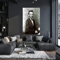 Abraham Lincoln Intense Eyes Vintage Photo Poster Print PosterGoat