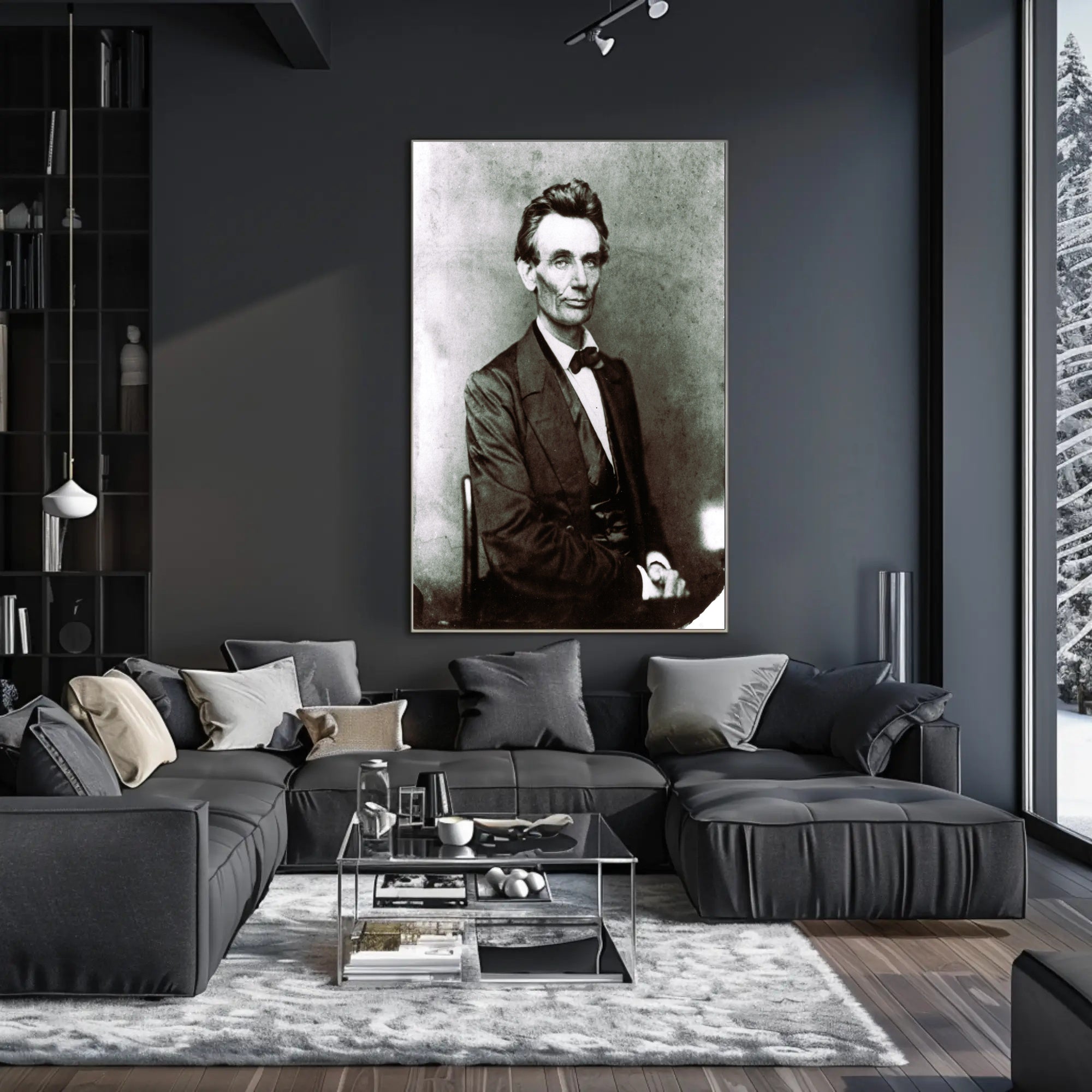 Abraham Lincoln Intense Eyes Vintage Photo Poster Print PosterGoat