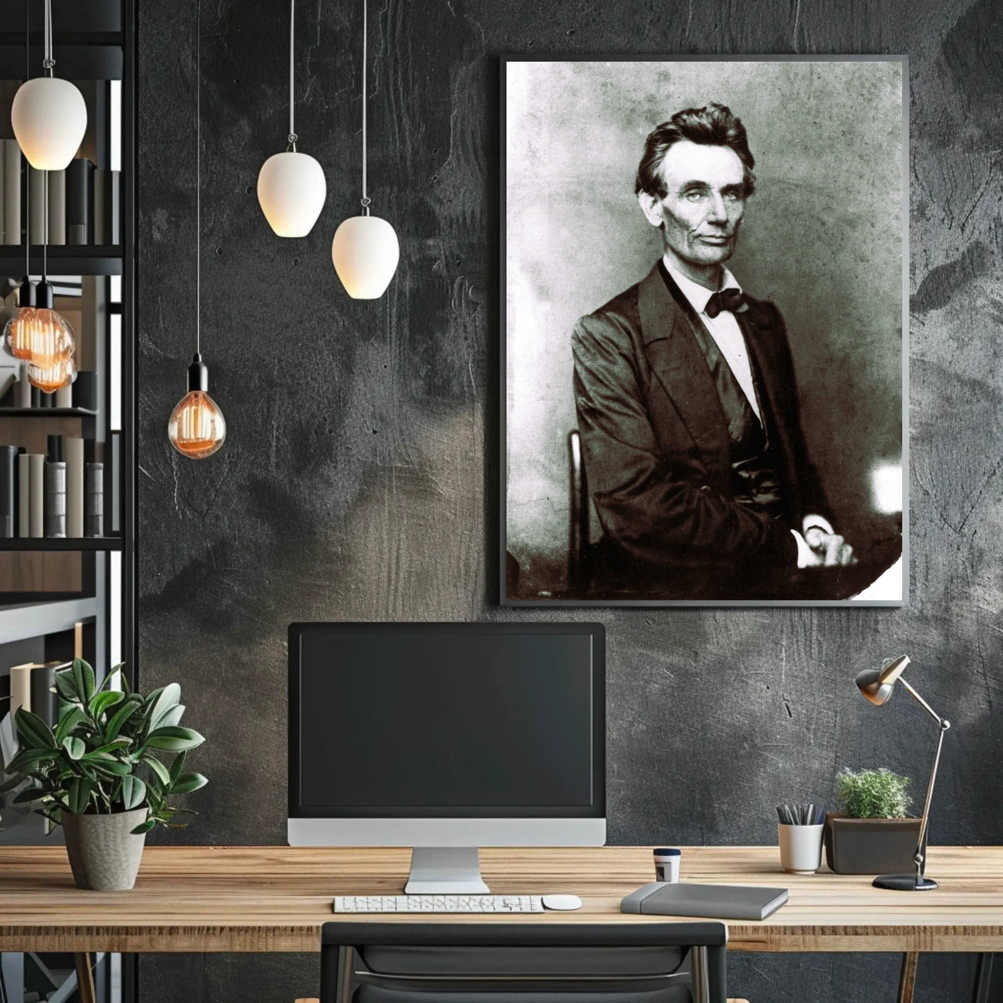 Abraham Lincoln Intense Eyes Vintage Photo Poster Print PosterGoat
