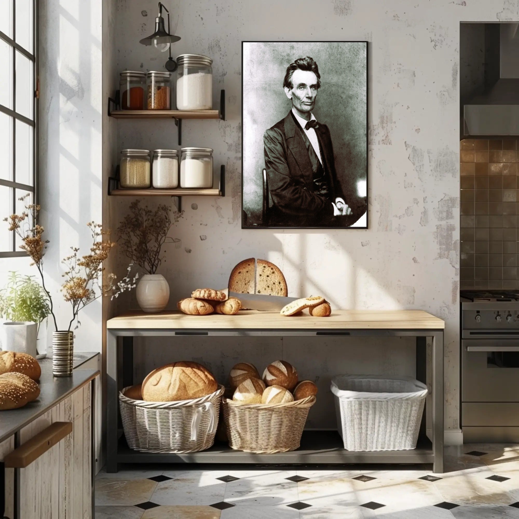 Abraham Lincoln Intense Eyes Vintage Photo Poster Print PosterGoat