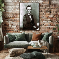 Abraham Lincoln Intense Eyes Vintage Photo Poster Print PosterGoat
