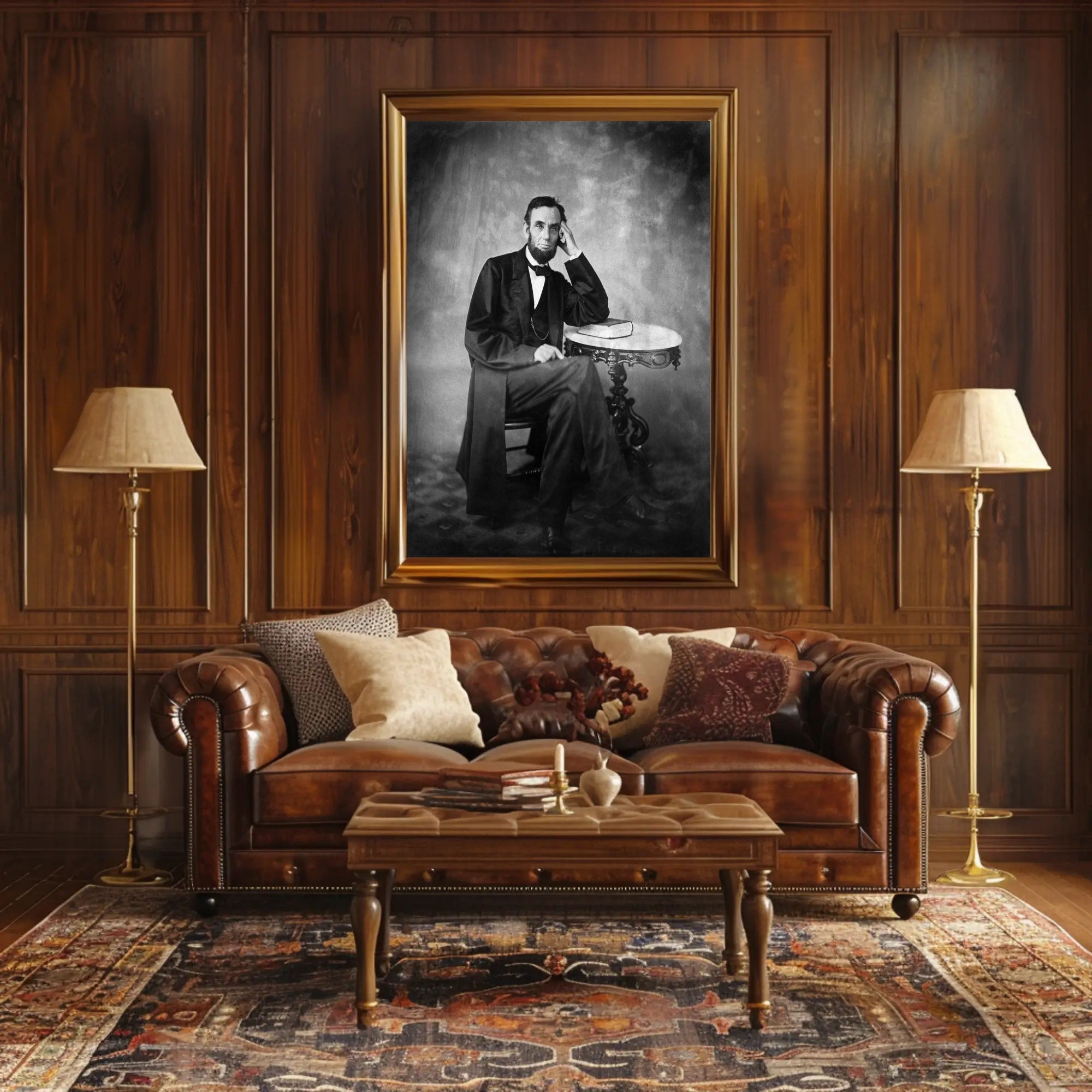 Abraham Lincoln Late Life Portrait Poster Elegant Tribute PosterGoat