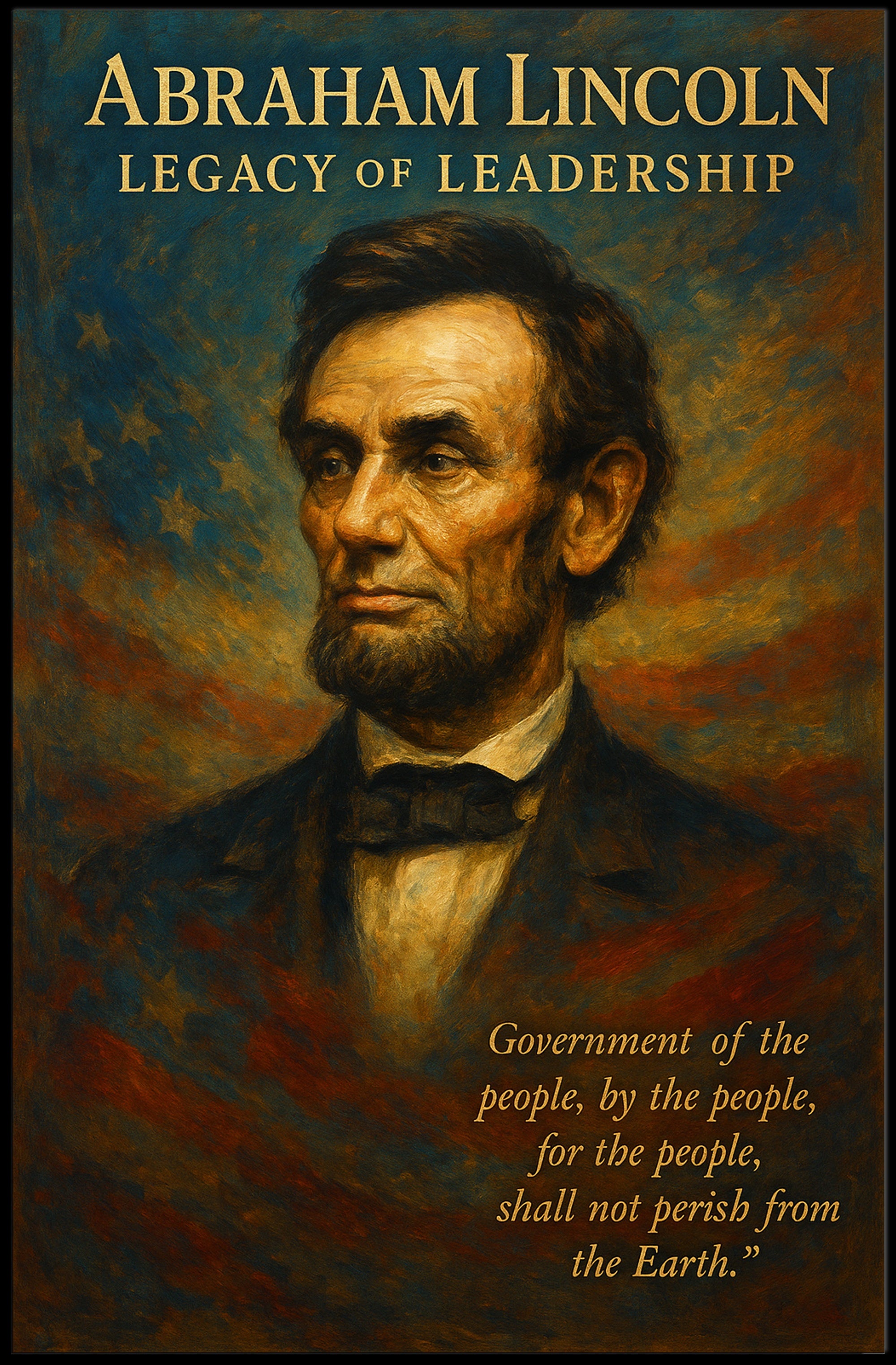 Abraham Lincoln Legacy of Leadership Poster PosterGoat