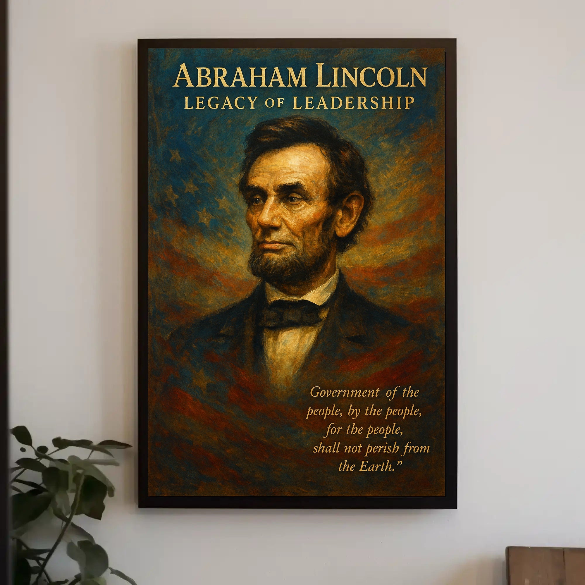 Abraham Lincoln Legacy of Leadership Poster PosterGoat