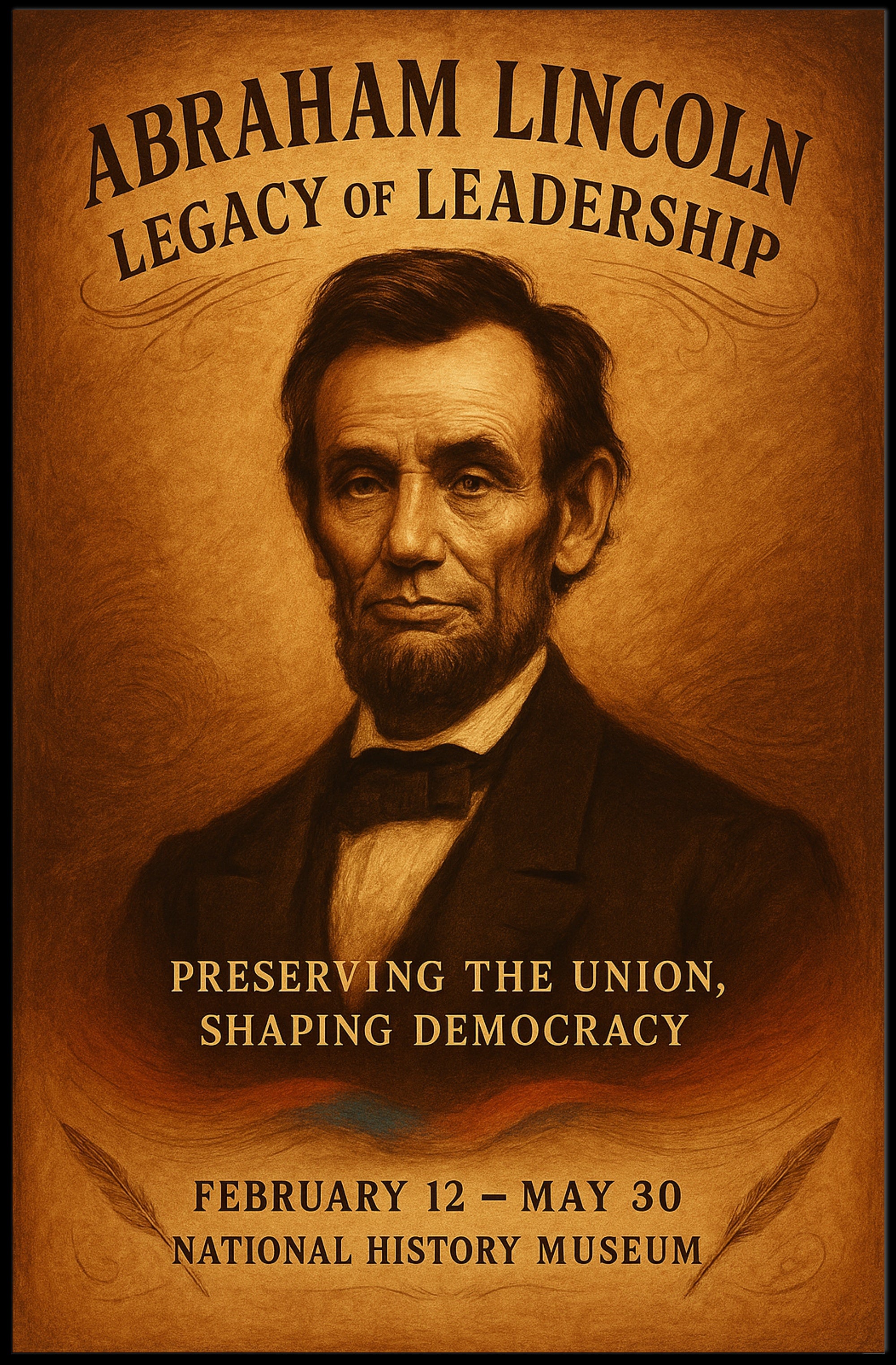 Abraham Lincoln Legacy of Leadership Poster PosterGoat