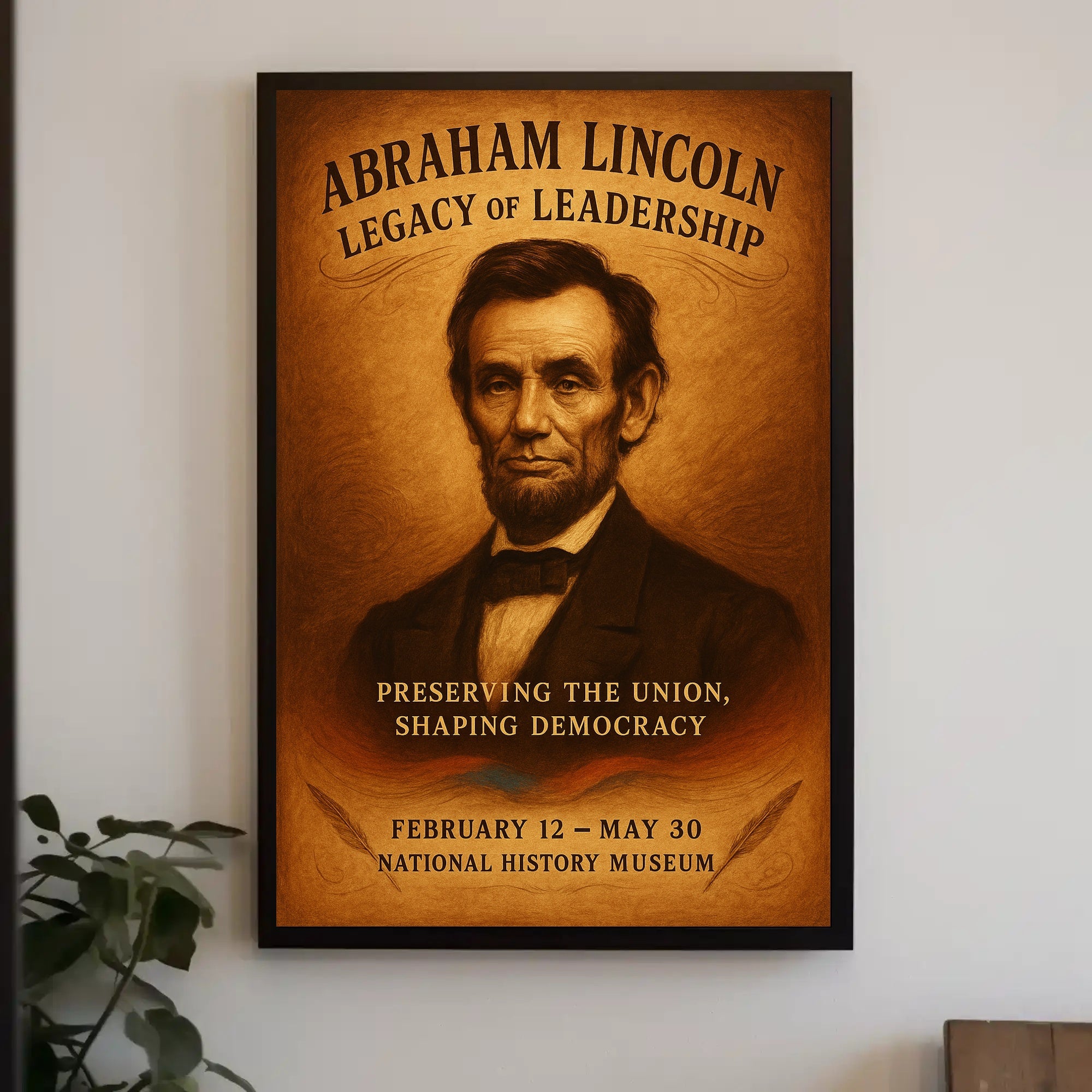 Abraham Lincoln Legacy of Leadership Poster PosterGoat