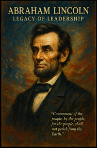 Abraham Lincoln Legacy of Leadership Poster PosterGoat