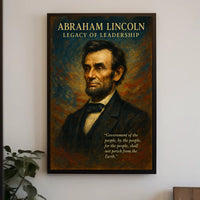 Abraham Lincoln Legacy of Leadership Poster PosterGoat