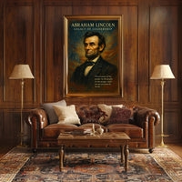 Abraham Lincoln Legacy of Leadership Poster PosterGoat