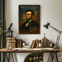 Abraham Lincoln Legacy of Leadership Poster PosterGoat