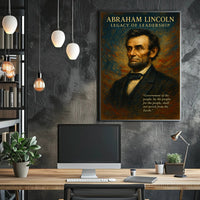 Abraham Lincoln Legacy of Leadership Poster PosterGoat