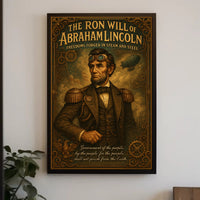 Abraham Lincoln Steampunk Vision Poster PosterGoat