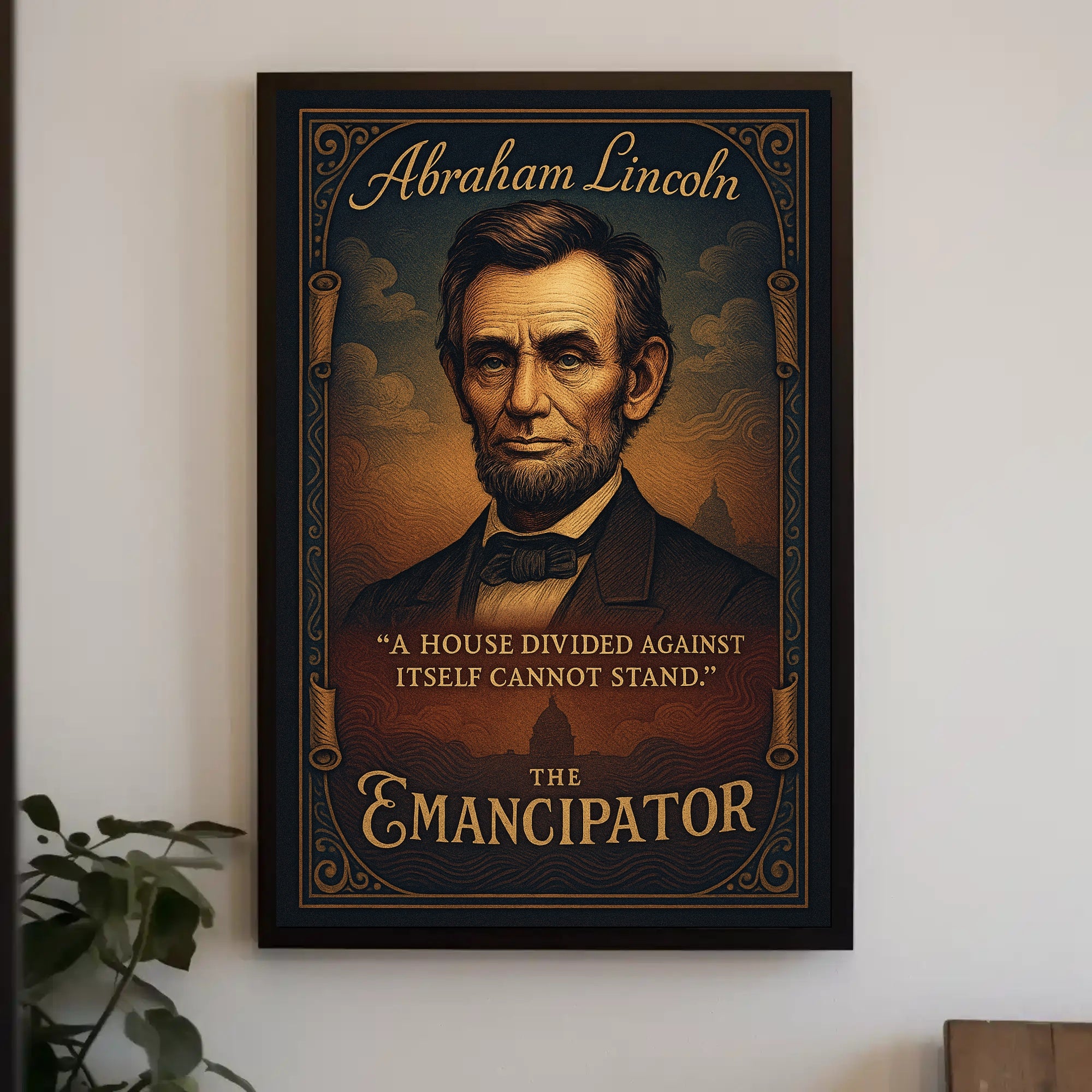 Abraham Lincoln The Emancipator Poster PosterGoat