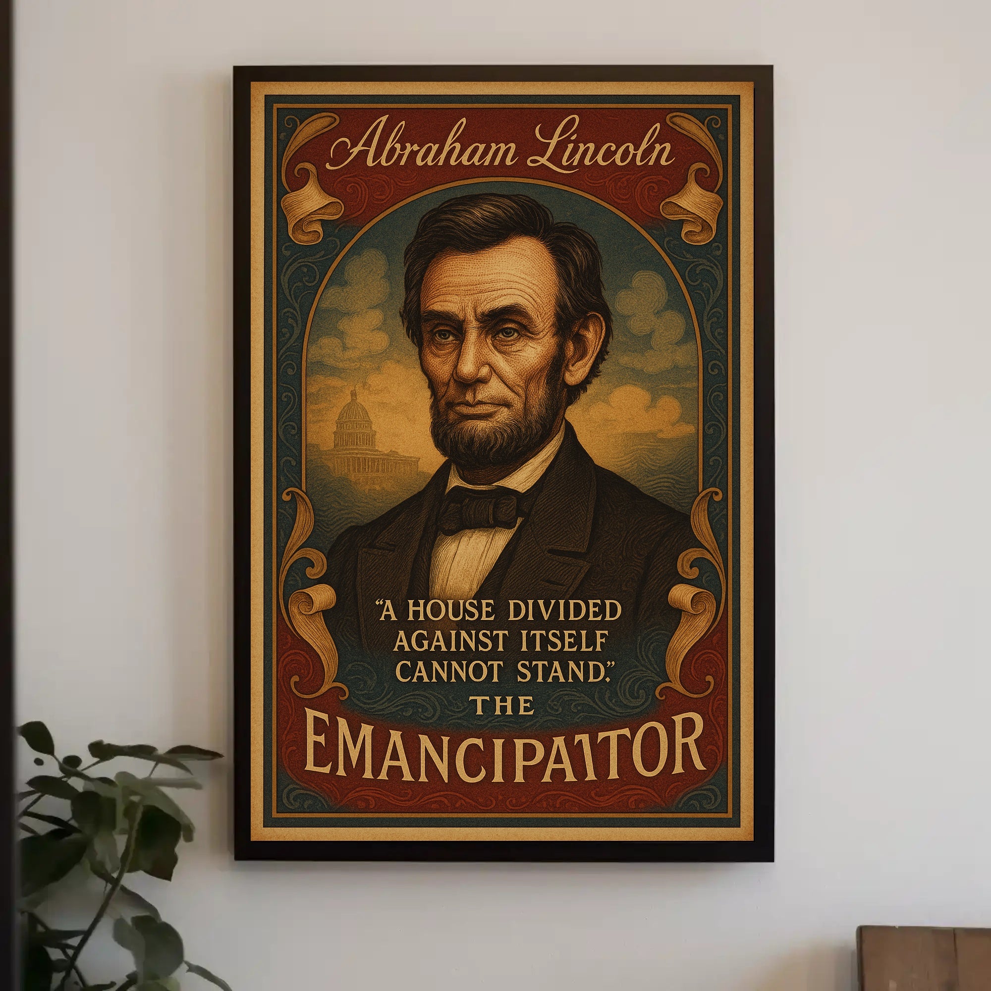 Abraham Lincoln The Emancipator Poster PosterGoat