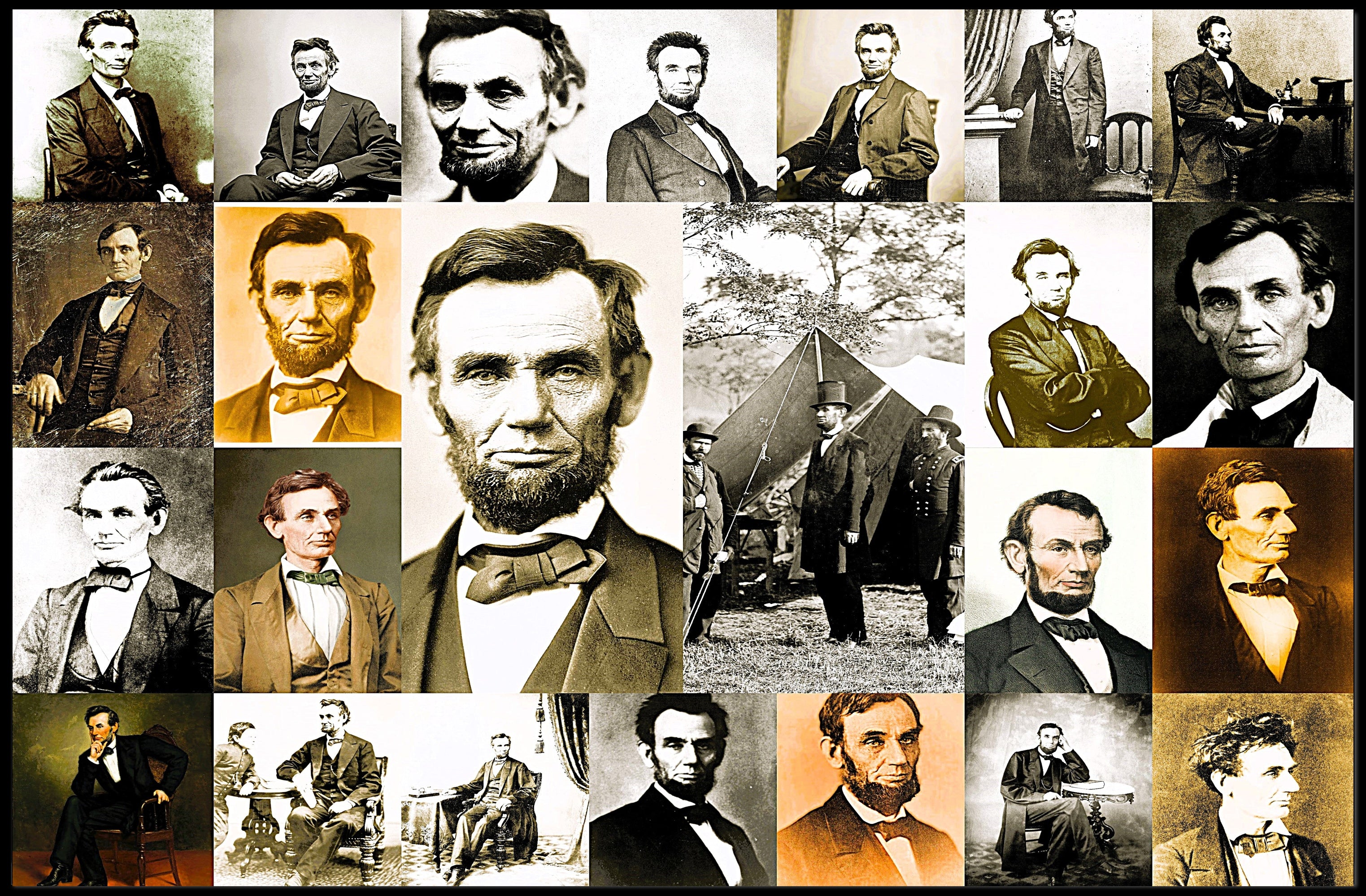 Abraham Lincoln Union Generals Strategy Meeting Poster PosterGoat