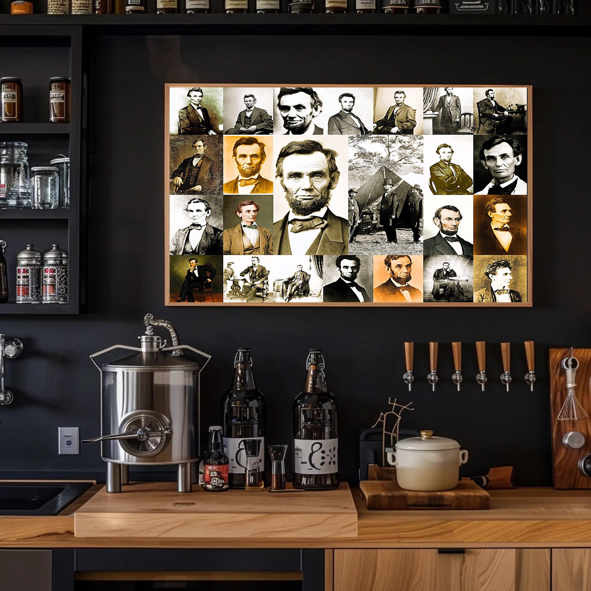 Abraham Lincoln Union Generals Strategy Meeting Poster PosterGoat