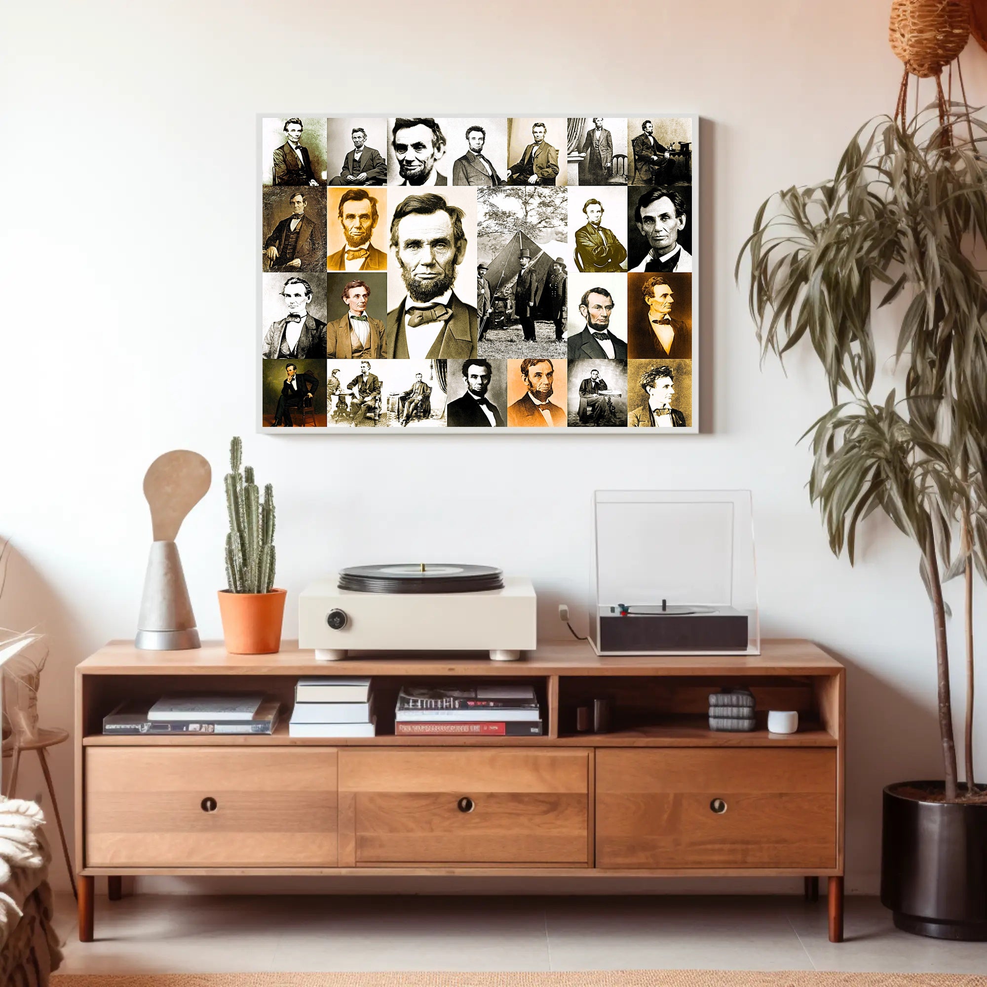 Abraham Lincoln Union Generals Strategy Meeting Poster PosterGoat