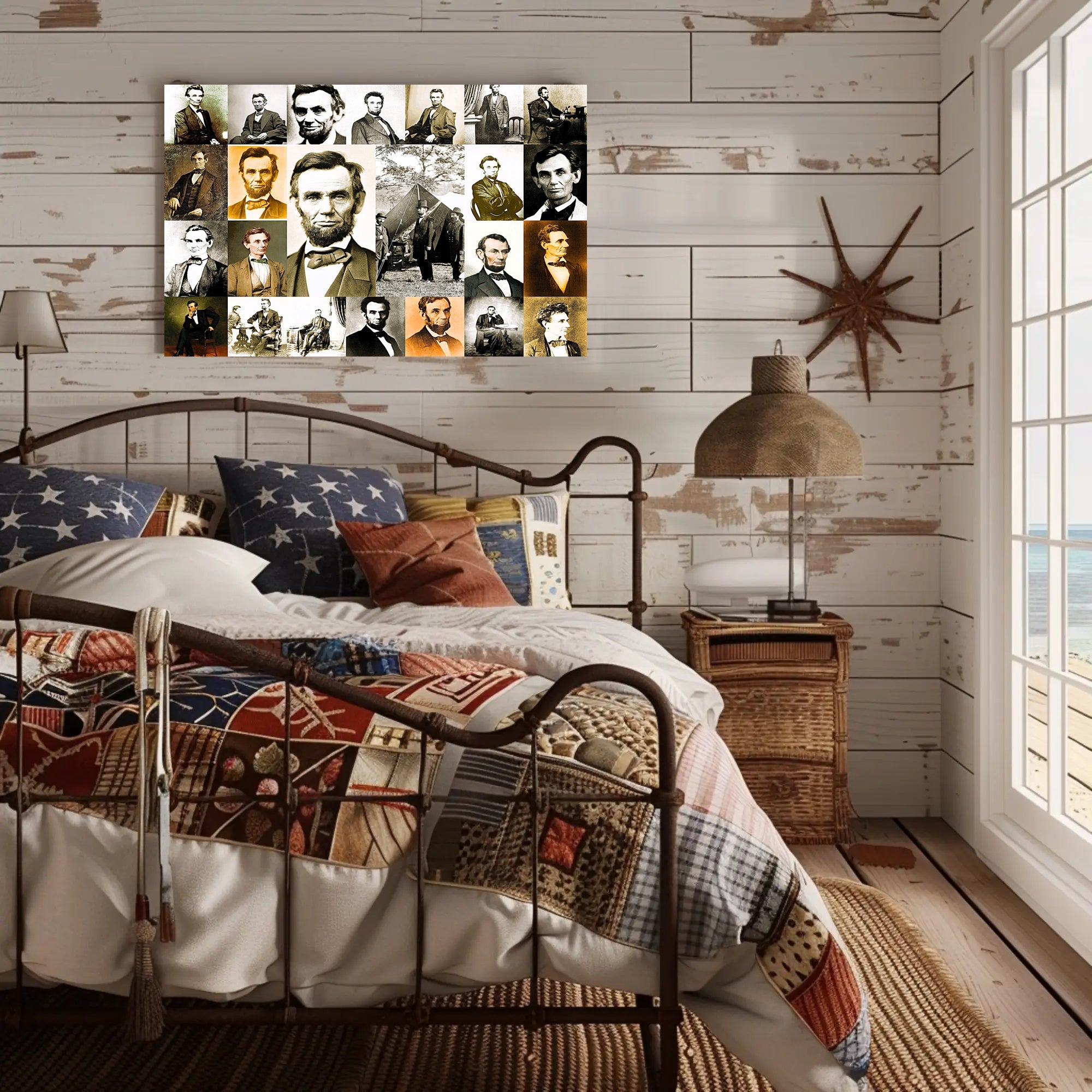 Abraham Lincoln Union Generals Strategy Meeting Poster PosterGoat