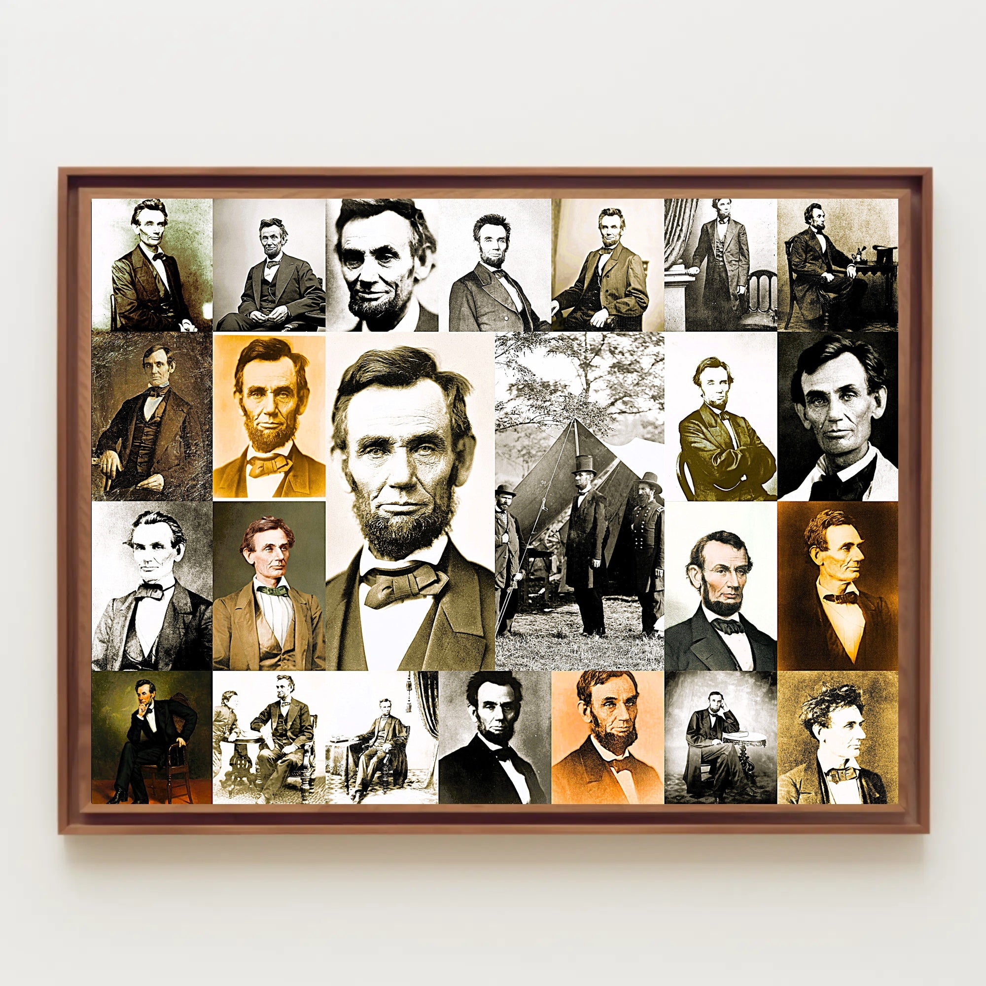 Abraham Lincoln Union Generals Strategy Meeting Poster PosterGoat