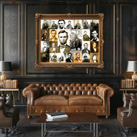 Abraham Lincoln Union Generals Strategy Meeting Poster PosterGoat