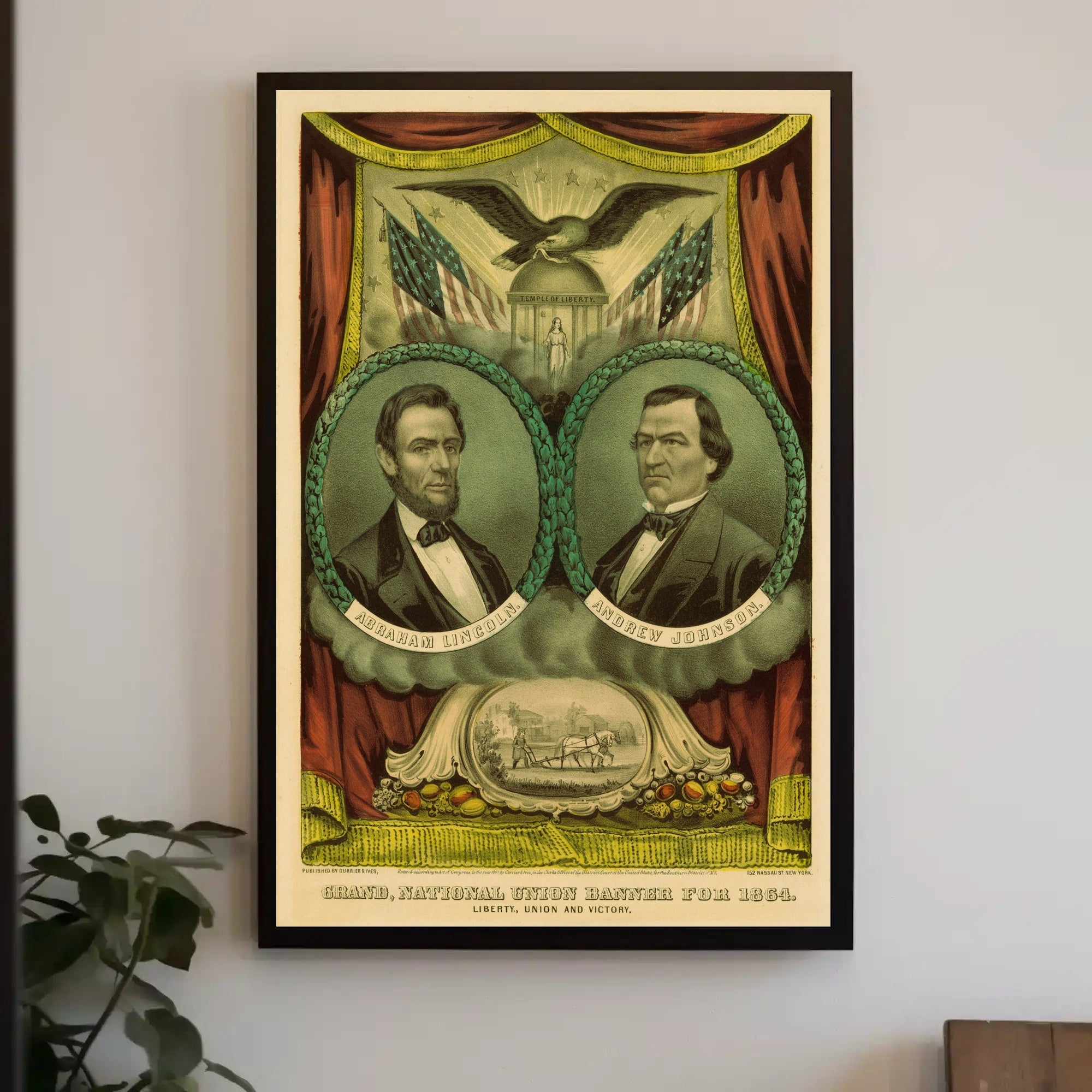 Abraham Lincoln Wild Hair Sepia Poster Unique Presidential Portrait PosterGoat