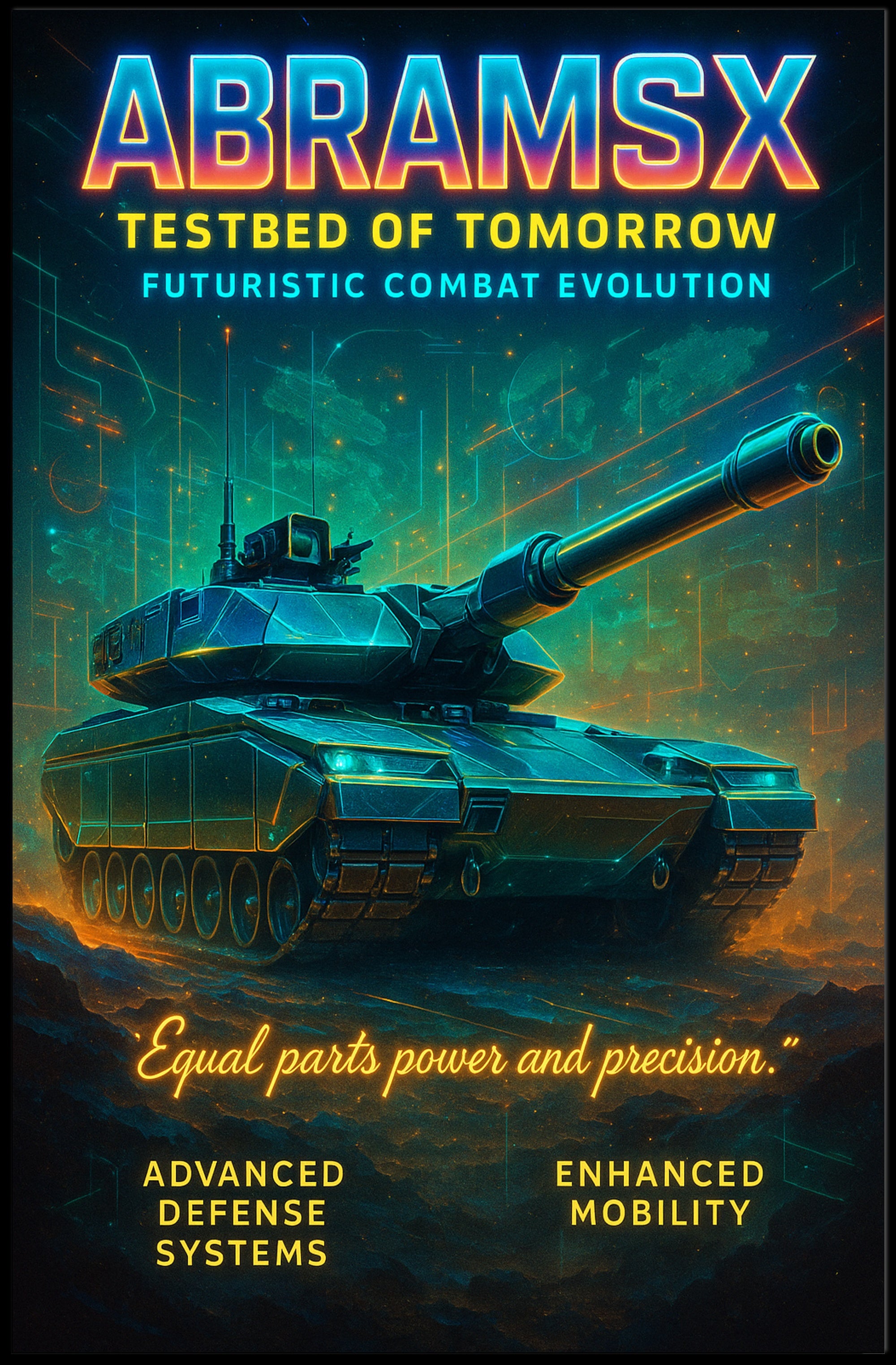 AbramsX Testbed of Tomorrow Poster PosterGoat