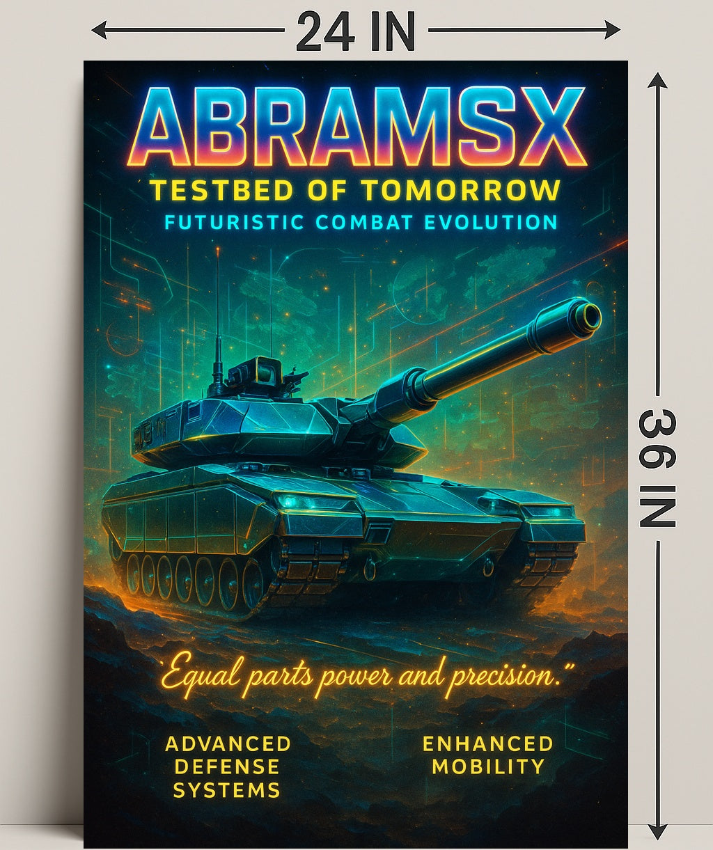 AbramsX Testbed of Tomorrow Poster PosterGoat