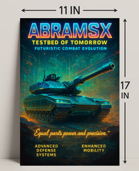 AbramsX Testbed of Tomorrow Poster PosterGoat