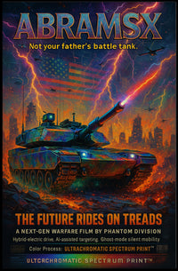 AbramsX – The Future Rides on Treads Poster PosterGoat