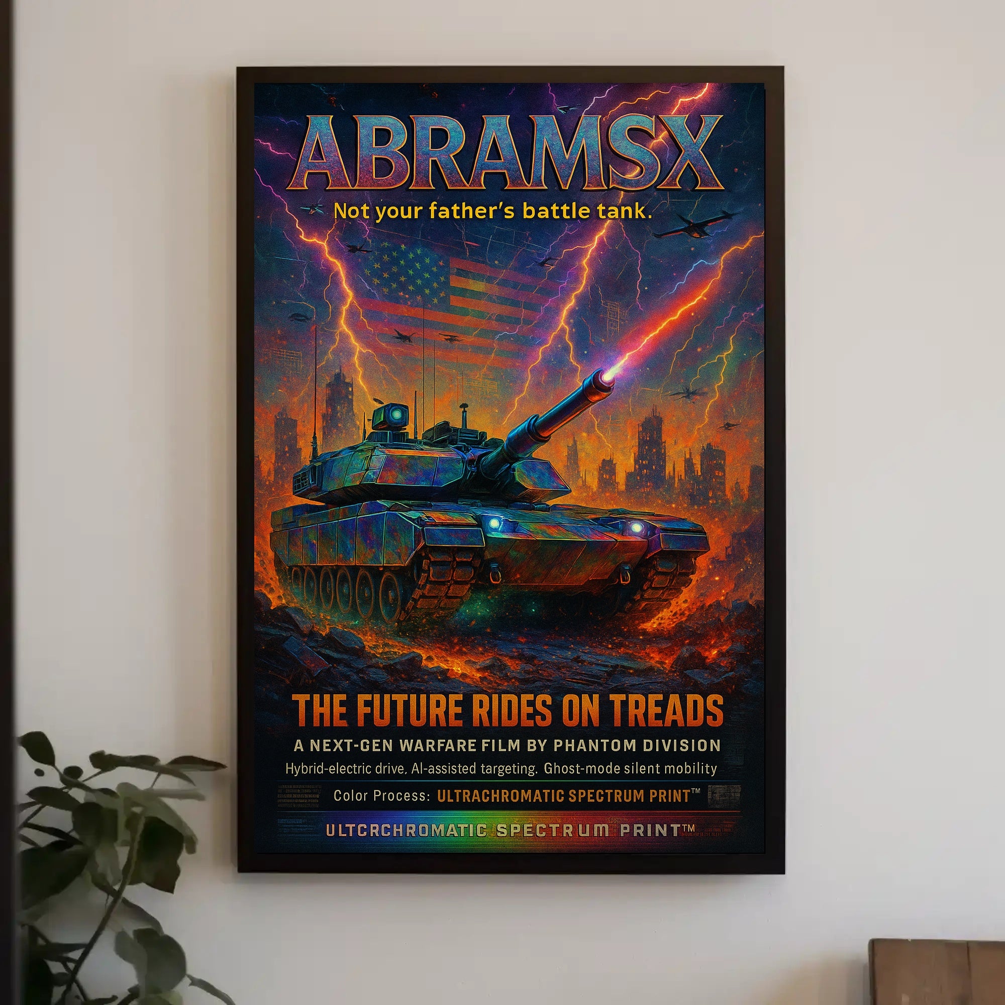 AbramsX – The Future Rides on Treads Poster PosterGoat
