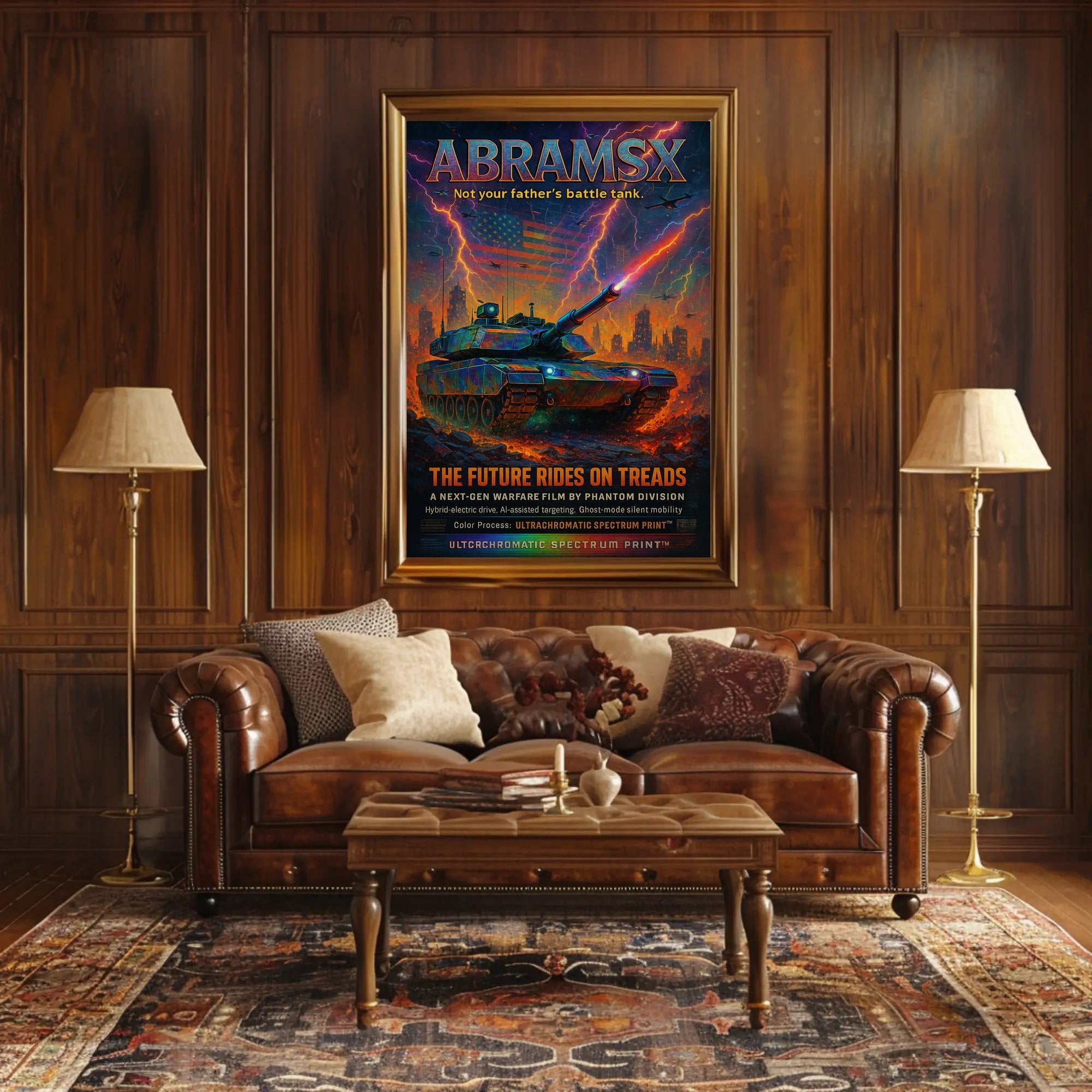 AbramsX – The Future Rides on Treads Poster PosterGoat