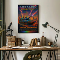AbramsX – The Future Rides on Treads Poster PosterGoat
